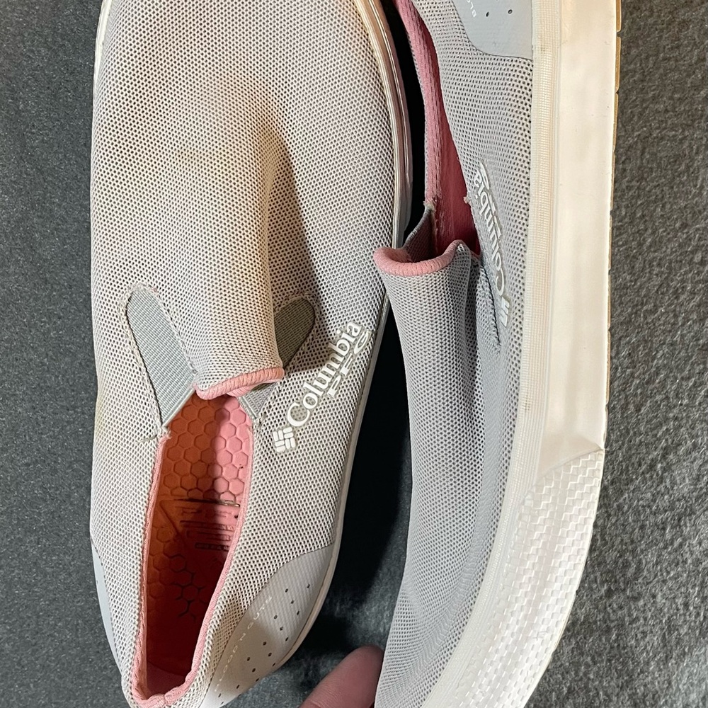 Columbia Gray and Pink Slip-On Shoes - Picture 5 of 10